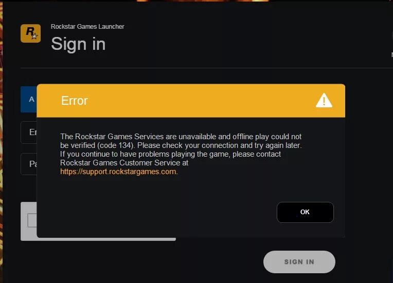 Код 134 rockstar games. Ошибка рокстар. Рокстар геймс лаунчер. Ошибки рокстар лаунчер. Ошибка рокстар геймс лаунчер.