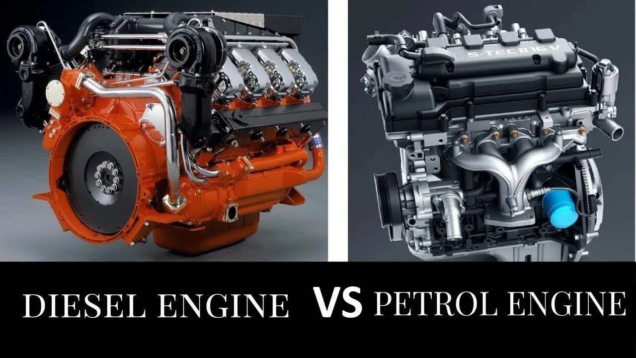 Как отличить мотор. Дизельный двигатель. Дизельный или бензиновый двигатель. Дизельный ДВС. Дизельный двигатель и бензиновый двигатель.