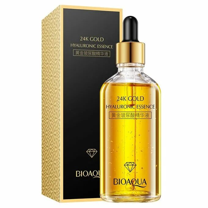 24 Gold Essence. BIOAQUA 24k Gold Hyaluronic Essence Serum 100ml - сыворотка с гиалуроновой эссенцией. 24 Голд сыворотка. Гиалуроновая сыворотка 24к Gold Skin.