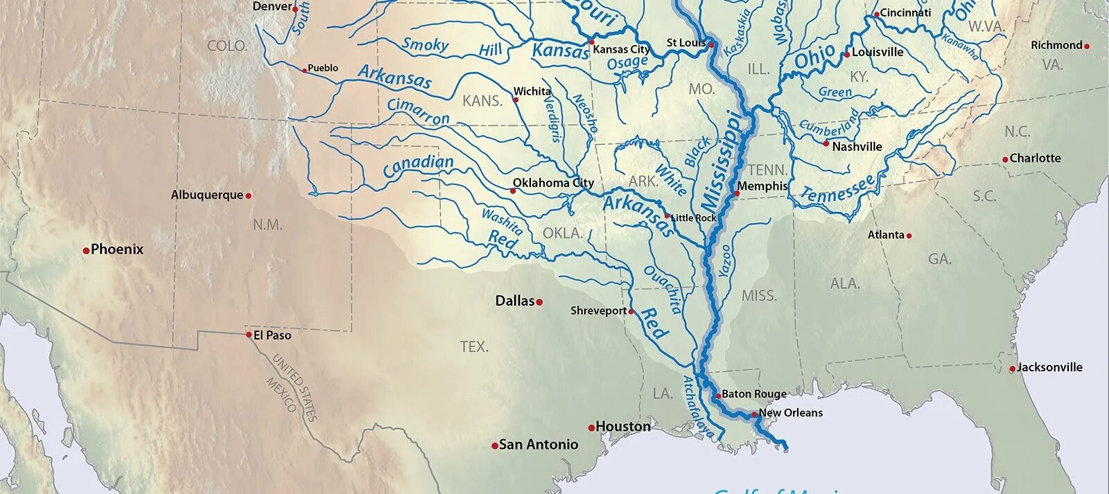 Река Миссисипи на карте. Бассейн Миссисипи на карте Северной Америки. Бассейн Миссисипи и Миссури. Бассейн Миссисипи на карте.