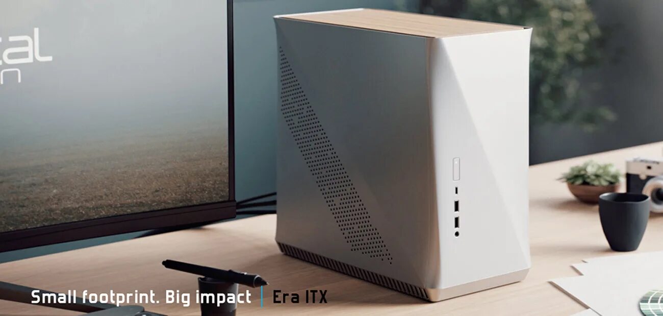 Era itx. Fractal era itx water cooling. fractal design era itx silver white oak fd-ca-era-itx-si. itx case slim new fractal design. fractal design era.