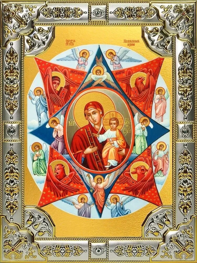 Икона неопалимая божья матерь