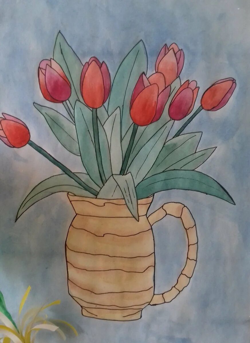 Букет рисунок 1 класс. Рисование цветы для мамы. Букет для мамы рисунок. Рисование цветов для мамы. Нарисовать букет для мамы.