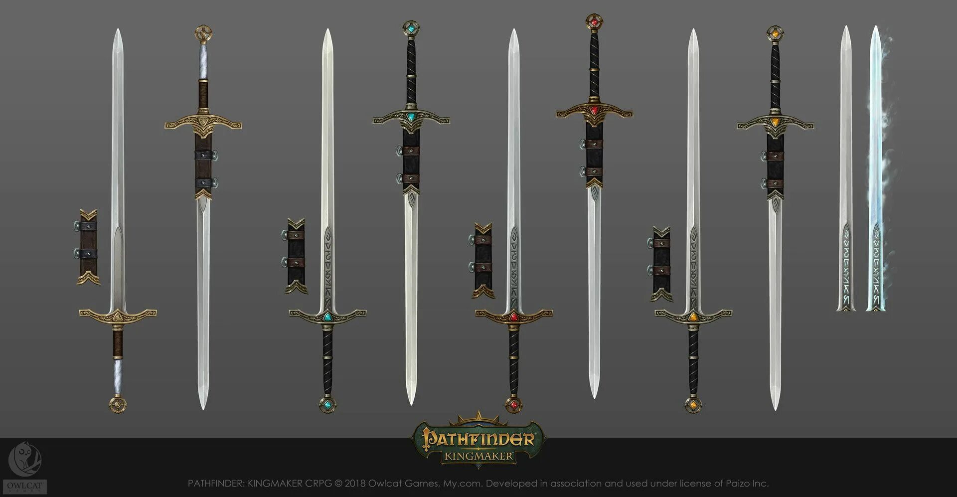 Длинный меч днд. Pathfinder Kingmaker оружие. Двухклинковый меч Pathfinder. Pathfinder Kingmaker Эльфийский клинок. Pathfinder дуэльный меч.