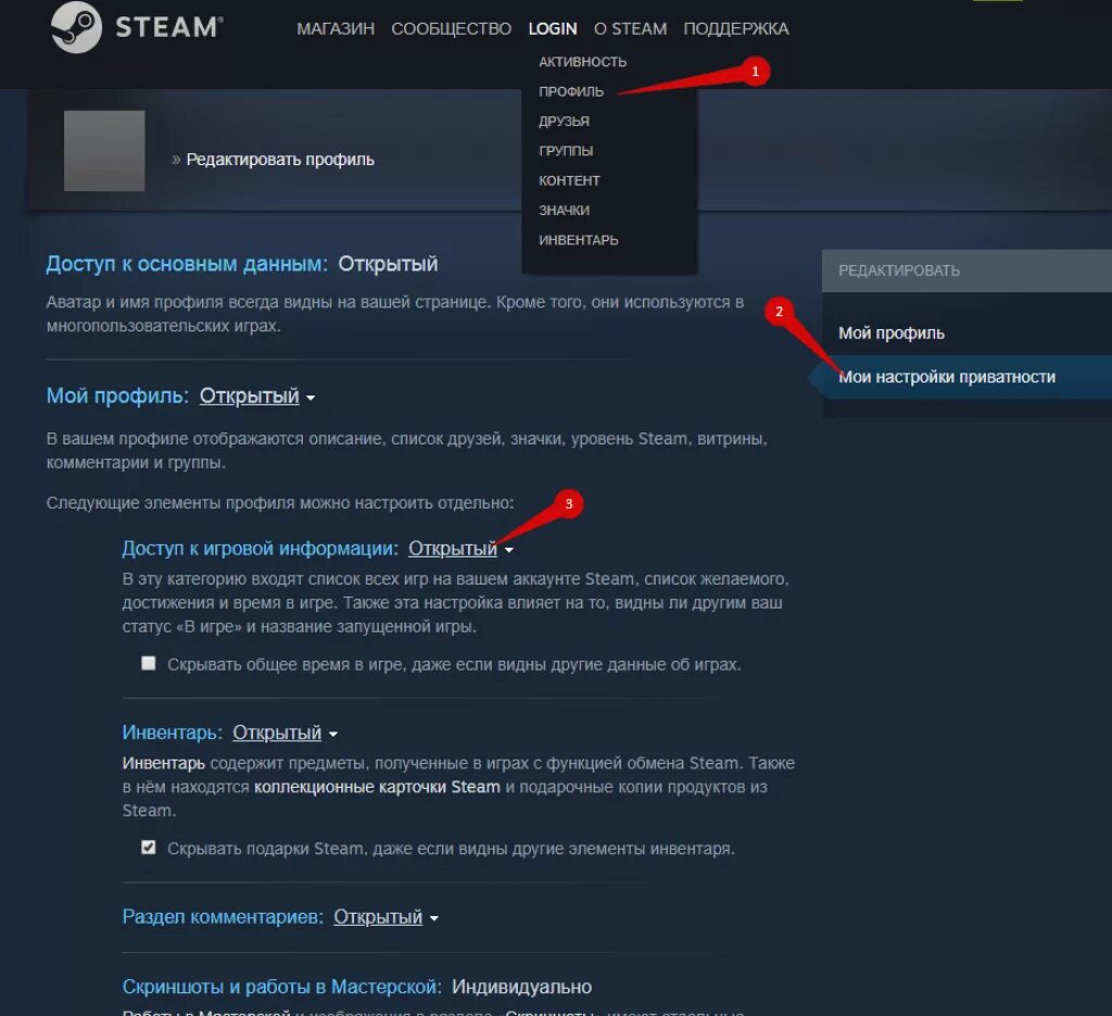 Добавить в список желаемого. Настройки стим. Стим профиль. Настройка профиля стим. Скрин аккаунта стим.