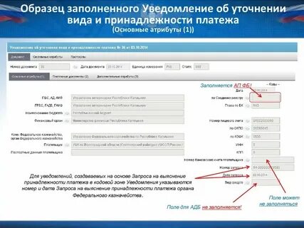 Какие коды периода ставить в уведомлении