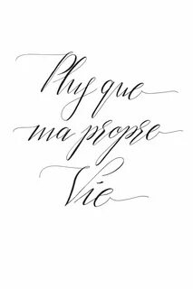 Je t'aime in cursive