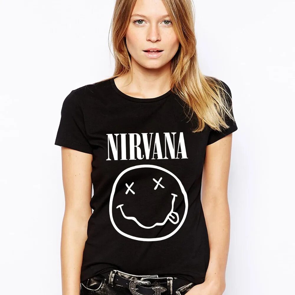 Девушка нирвана. Футболка nirvana. девушка в футболке нирвана. майка nirvana. nirvana футболка алоха.