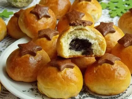 Сладкие дрожжевые булочки рецепт