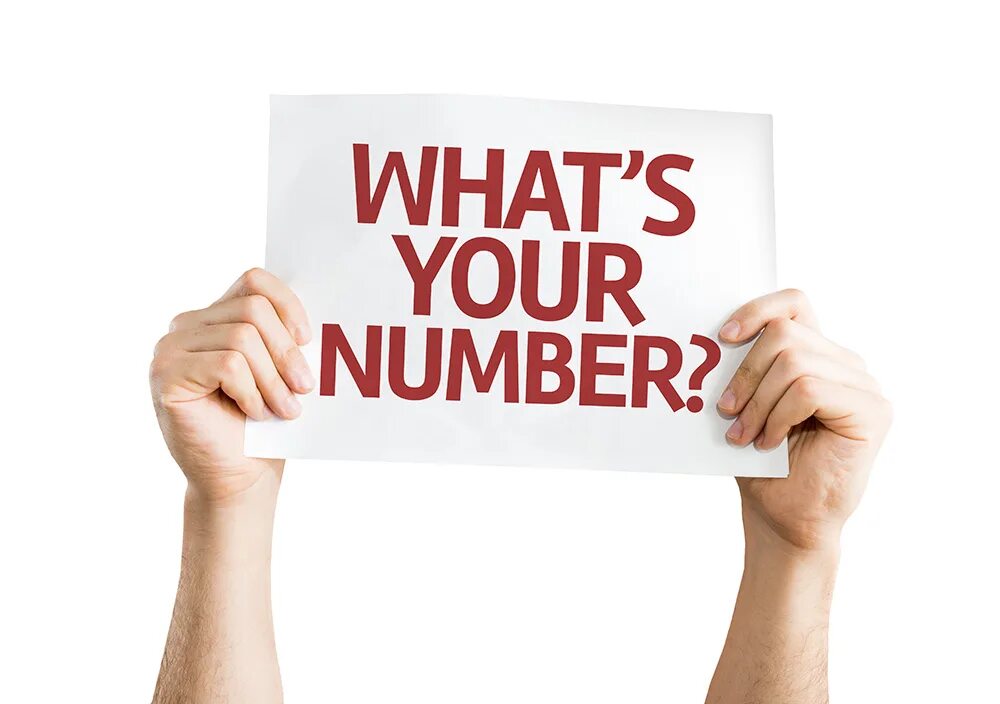 My number. What is your number. your число.