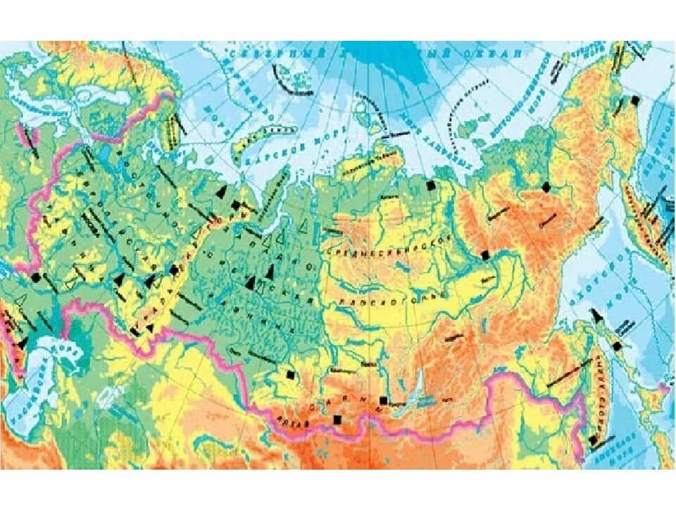 Природный газ на географической карте. Карта полезных ископаемых России. Месторождения нефти газа и угля в России. Месторождения нефти газа и угля в России на карте России. Важнейшие месторождения полезных ископаемых на карте России.