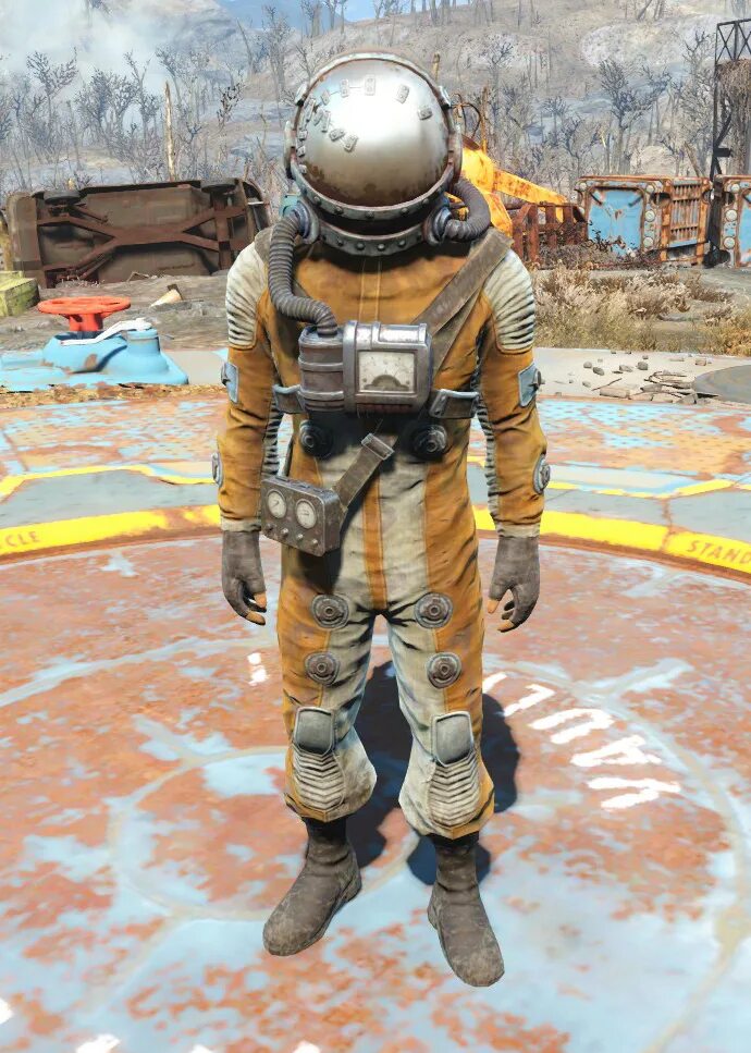 Fallout 4 скафандр. Fallout 4 антирадиационный костюм. костюмы фоллаут 4. hazmat suit fallout. антирадиационный скафандр.