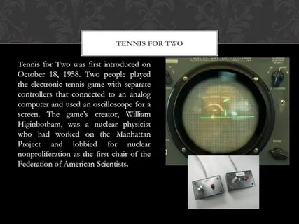 Tennis for two