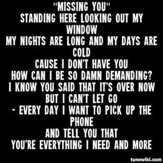 Miss you песня