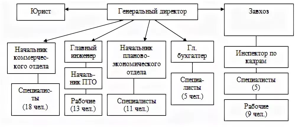 Организационно экономическая характеристика пример