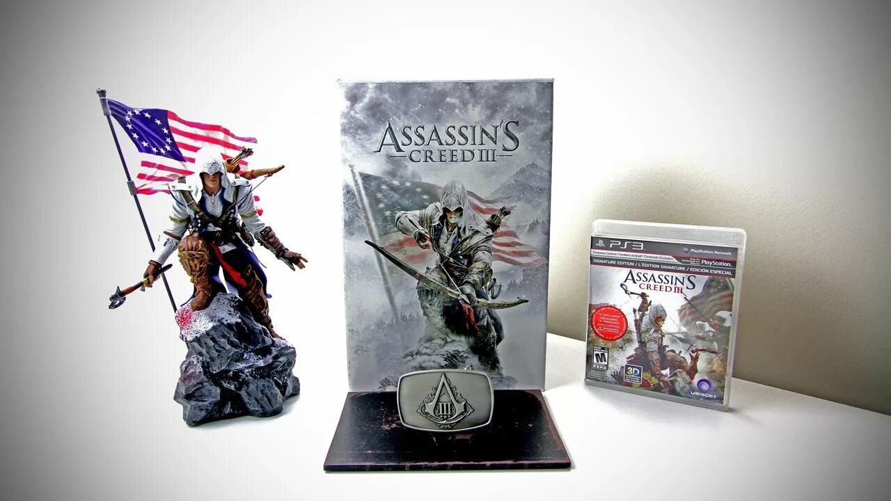 Ассасин крид эдишн. Фигурка издание Assassins Creed 3. Ассассинс Крид коллекционное издание. Assassins Creed 3 Collectors Edition. Фигурка ассасин Крид 3.