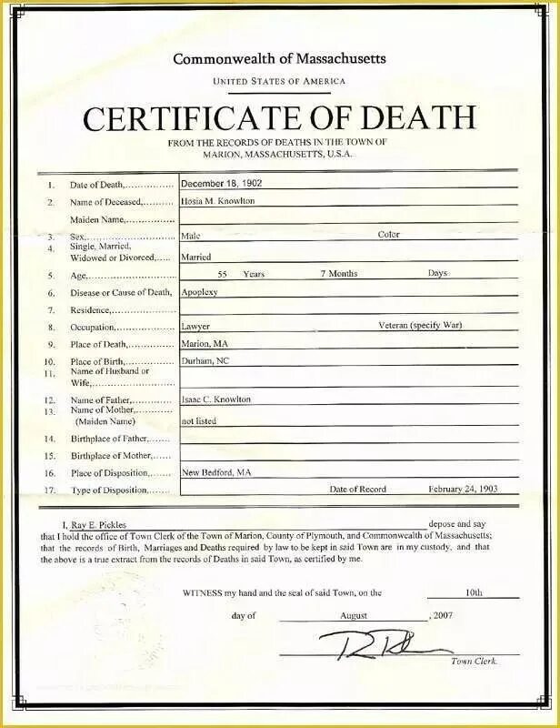 Death Certificate USA. Свидетельство о смерти Death Certificate. Death Certificate Cube.