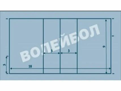 Спортивная разметка волейбол