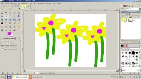 Рисование в gimp