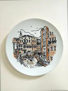 Тарелки с городами
