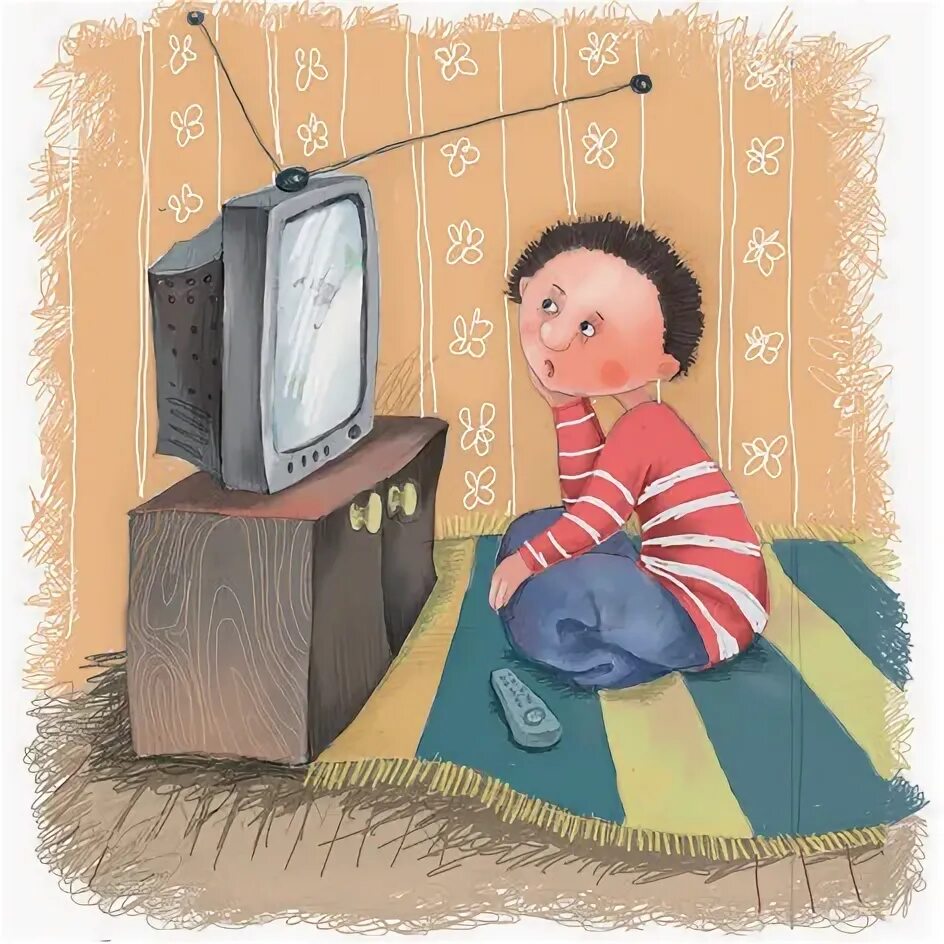 Громко смотрит телевизор. Телевизор для детей. Телевизор для дошкольников. Телевизор мультяшный. Телевизор иллюстрация.