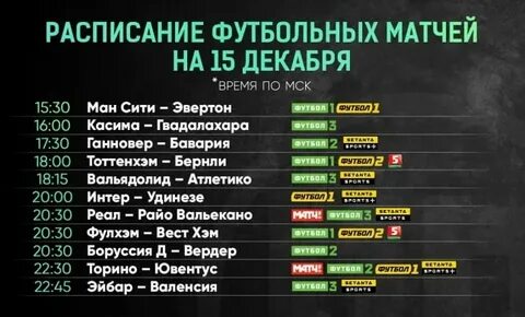 Футбол когда будет во сколько