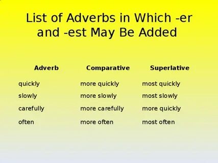 Comparative modifiers