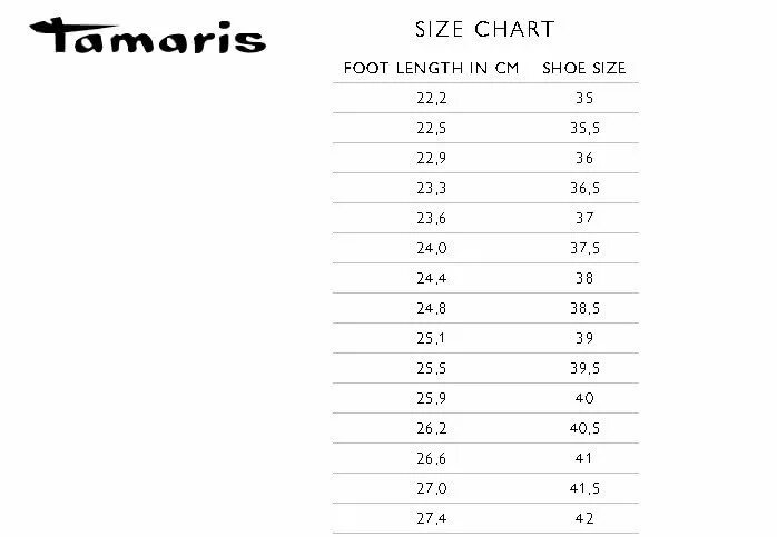 Обувь тамарис Размерная сетка. Тамарис Размерная сетка женской обуви. Tamaris Размерная сетка обуви. Туфли тамарис Размерная сетка. 38 размер стелька см женский