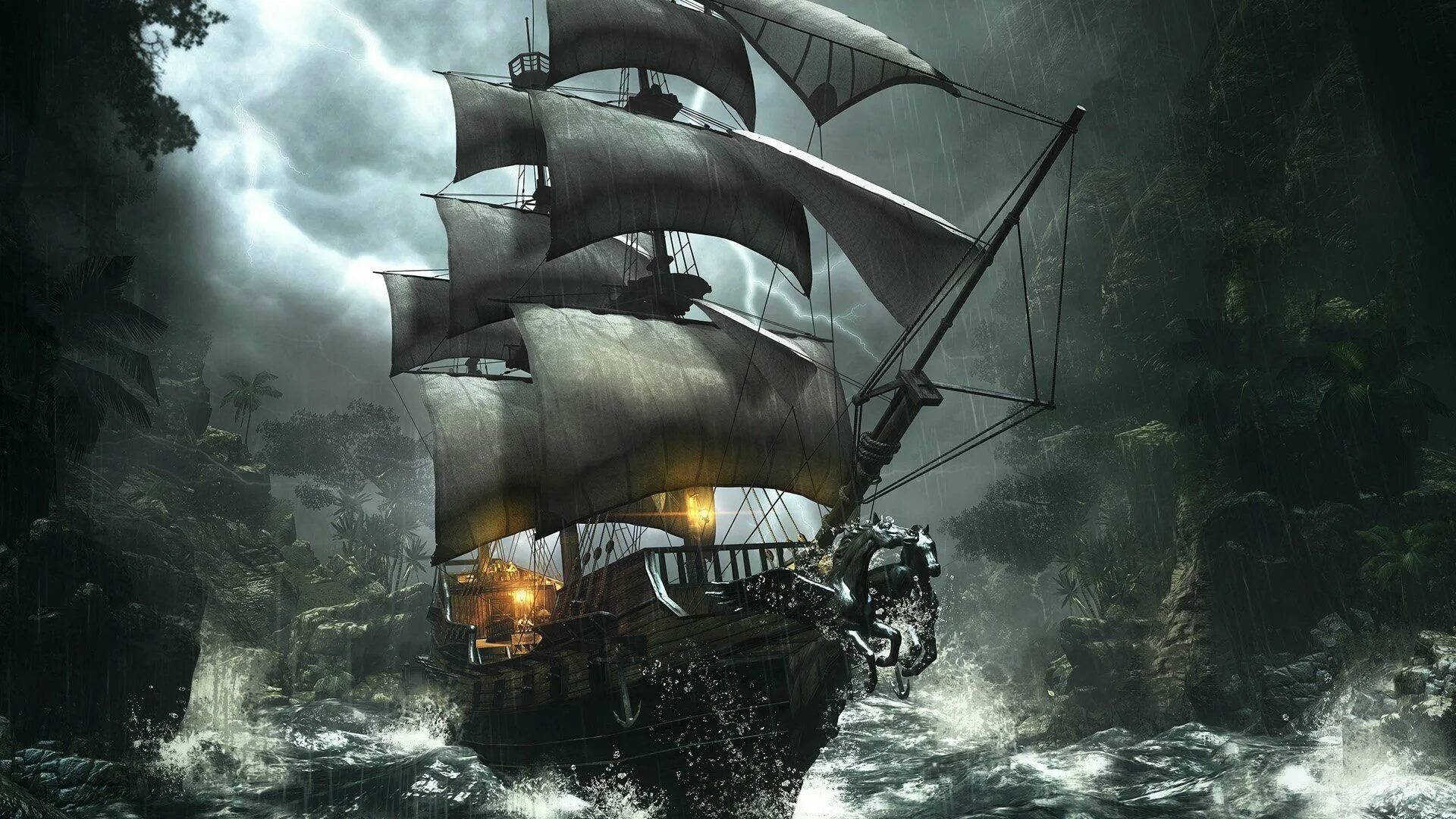 Черный корабль пиратов. Корабль "Летучий голландец". Летучий голландец корабль Галеон. Летучий голландец корабль призрак. Фрегат черная Жемчужина корабль.