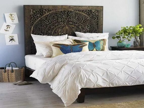 Изголовье кровати фото идеи Mercury Row ® Mccaskill Panel Headboard & Reviews Wayfair Panel headboard, Headb