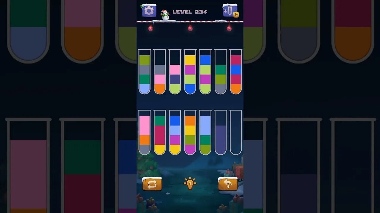 Как пройти уровень в water sort. Water sort puzzle 125 уровень.