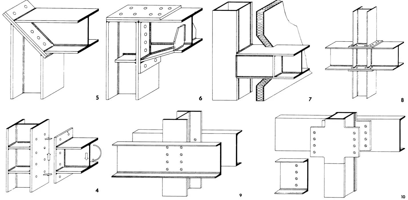 Узлы соединения балок. Сварка двутавровых балок под углом 90. Узел соединения двутавров балка. Жесткий узел сопряжения двутавровых балок. Сварка двутавровых балок под углом 45.