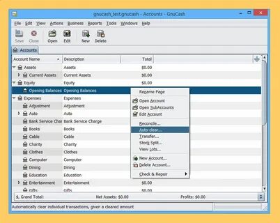 Window accounting