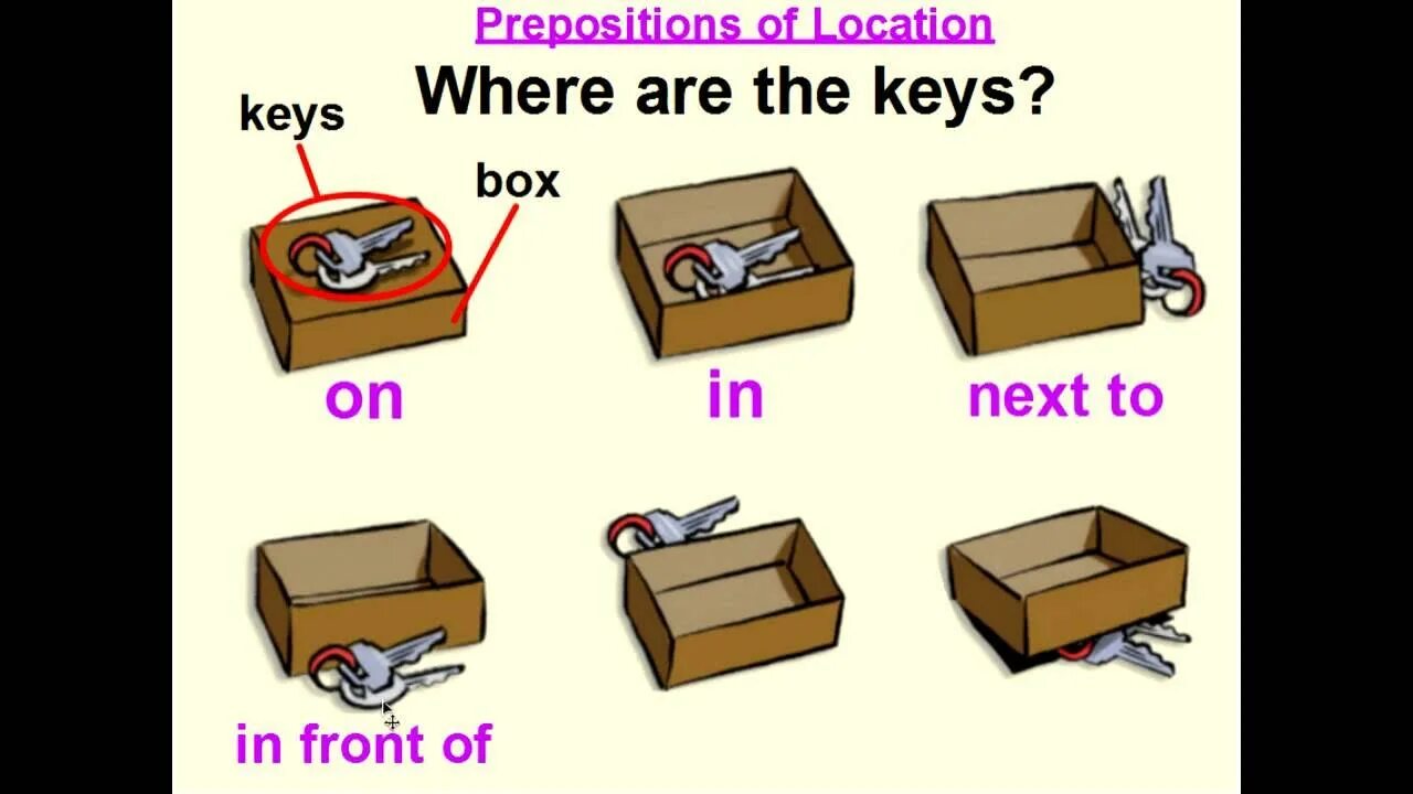 Конструкция where is where are. In on under next to. prepositions in questions. where are my keys. on in under by.