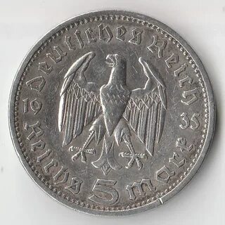 Монеты 5 марок серебро