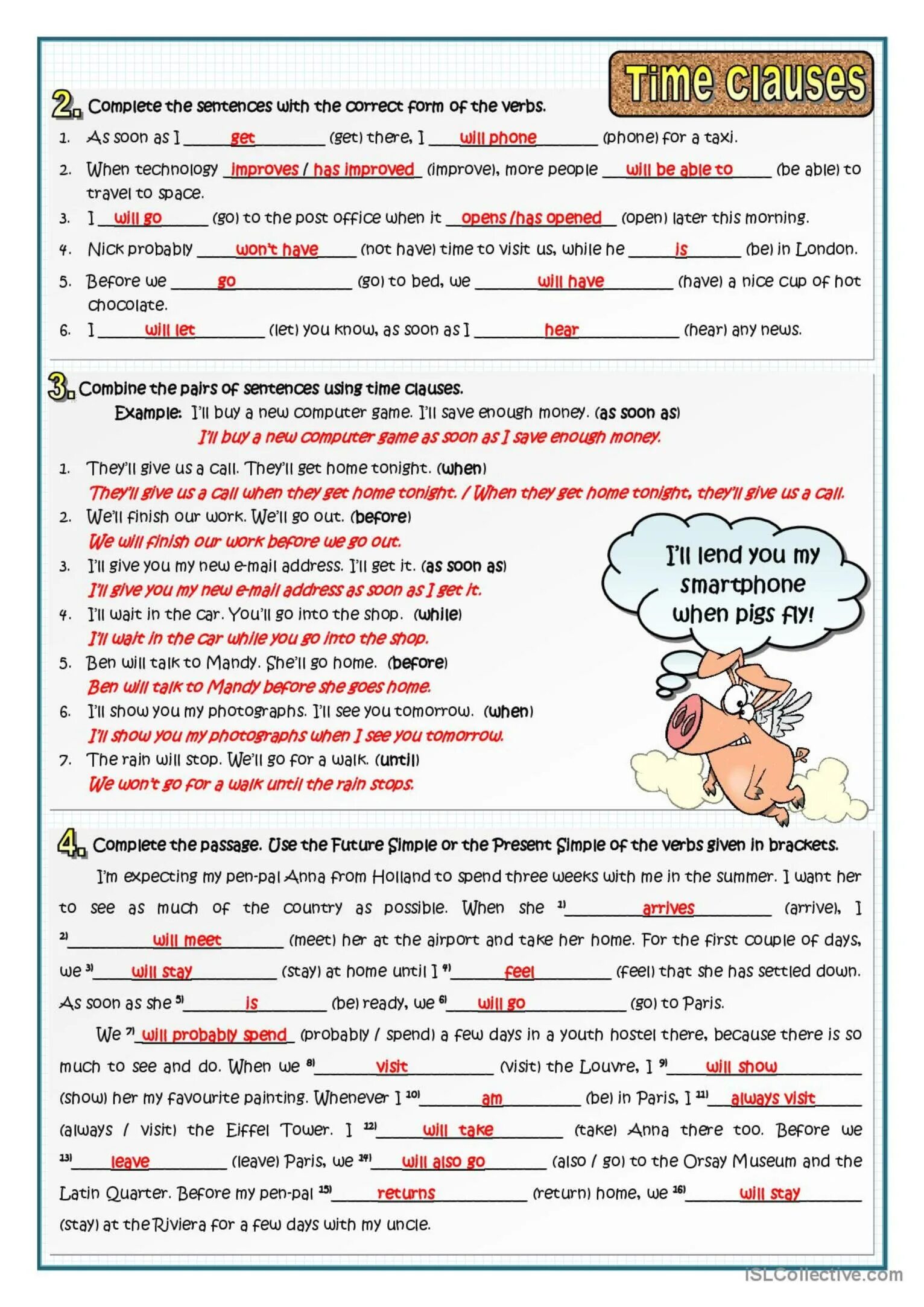 Time Clauses в английском языке упражнения. If Clauses в английском языке exercises. Conditional Clauses в английском. Time Clauses упражнения. Complete the sentences use future simple