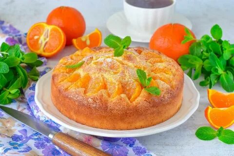 Мандариновый пирог в духовке простой рецепт