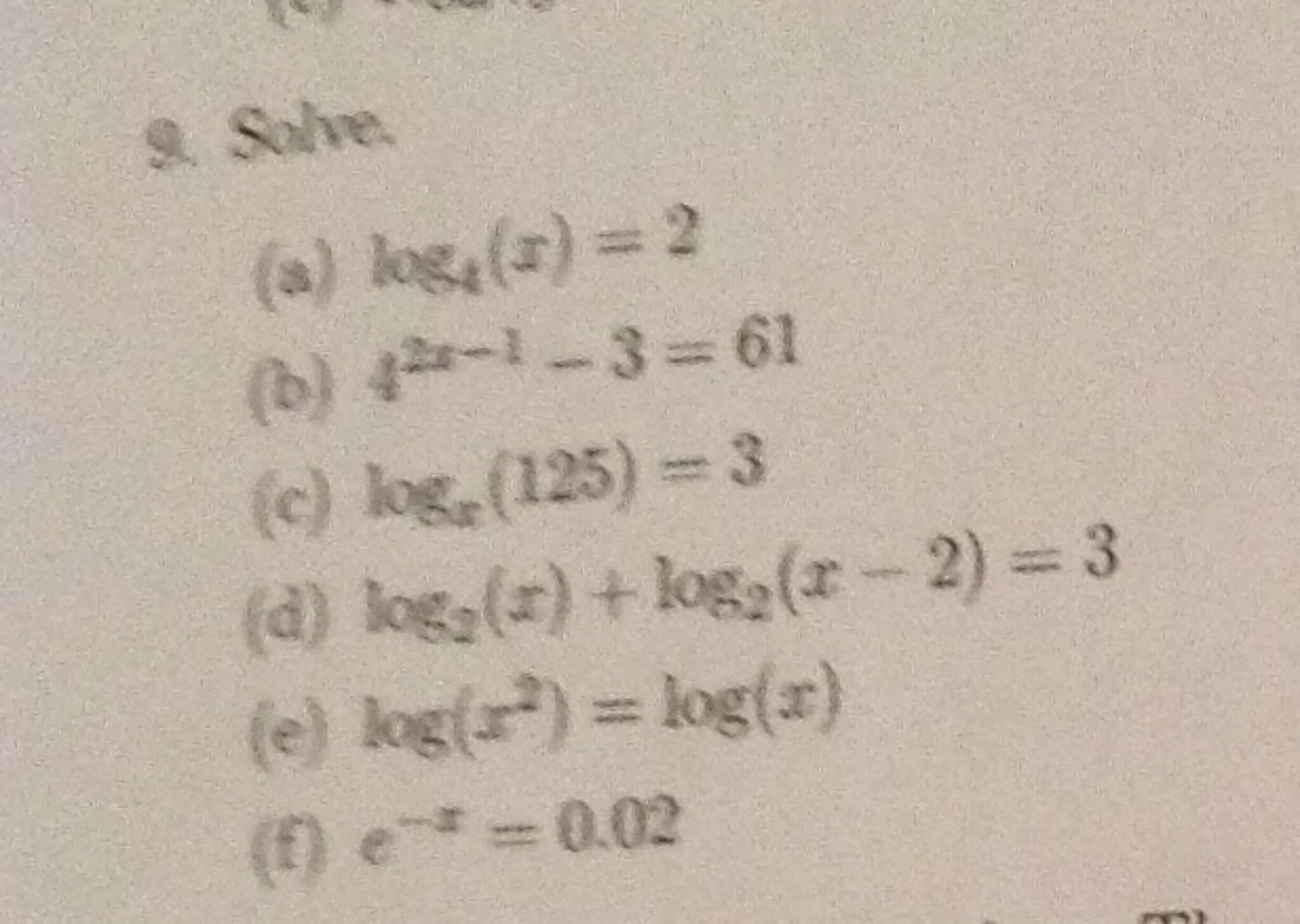 Log4x=2. Log125(1+x)-log49. Log2 4. Log4 6 6x log4 x2 5x+4 log4 x+3.