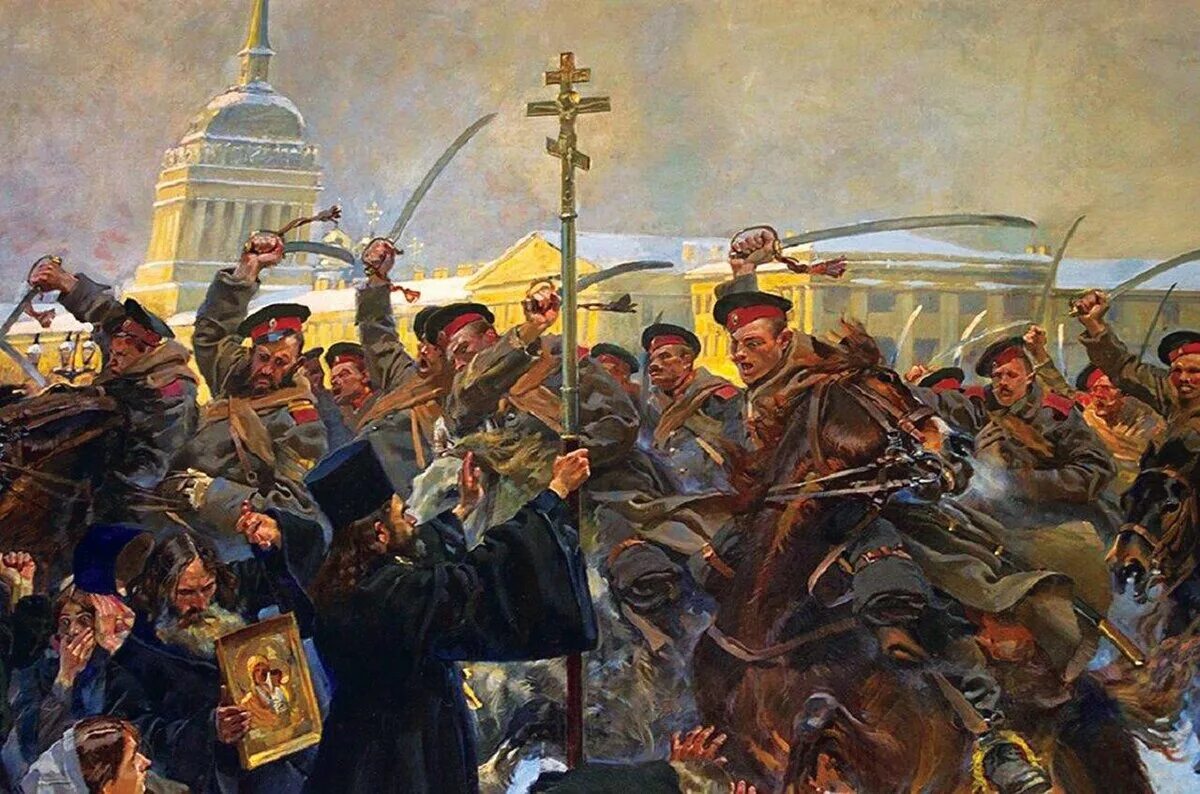 Революции 1905 и 1917 гг. Войцех Коссак. Кровавое воскресенье. 1906. Кровавое воскресенье 1905. «Кровавое воскресенье», Войцех Коссак, 1905 год. Кровавое воскресенье 9 января 1905 года.