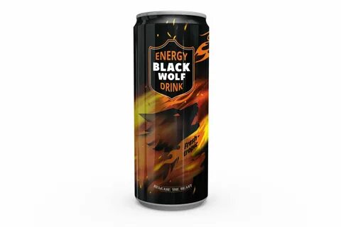 Напиток энергетический Black Wolf Mad Max со вкусом барбариса среднегазиров...