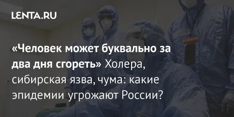 Чума холера сибирская язва
