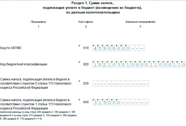 Сумма налога по сравнению с. Декларация по НДС 2022. НДС отчет образец заполнения. Декларация НДС пример заполнения 2022. Раздел 1 сумма налога подлежащая уплате в бюджет.