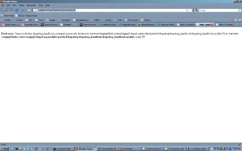 Fatal error cannot