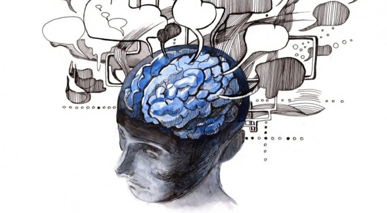 Attention mind. Мыслительный процесс мозг. Мыслительные процессы в голове. Мышление иллюстрация.