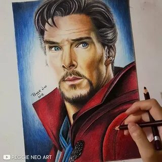 How to draw dr strange easy