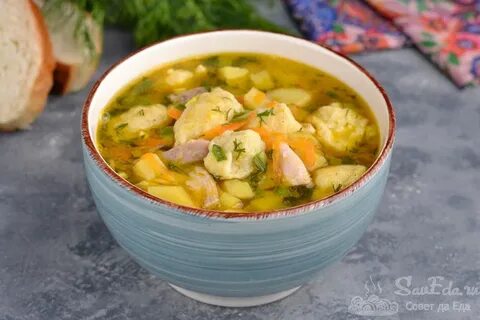 Суп с картофельными клецками рецепт