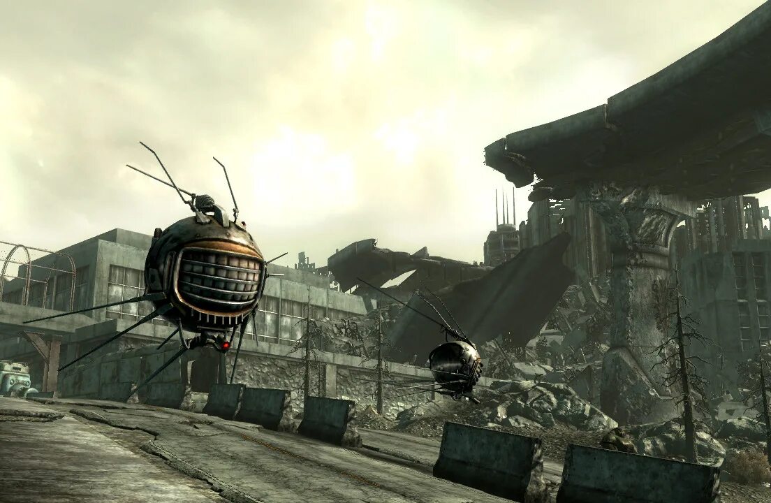Fallout 3 версии. Игра fallout 3. фоллаут 3 гонки. fallout 3 eyebot.