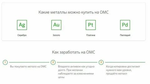 Открыть вклад в металле