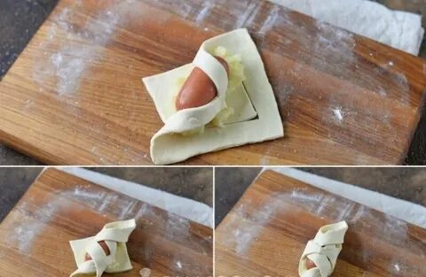 Слойка с сыром как завернуть