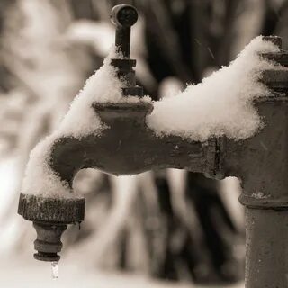 Водопровод зимой